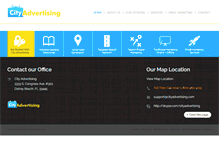 Tablet Screenshot of cityadvertising.com